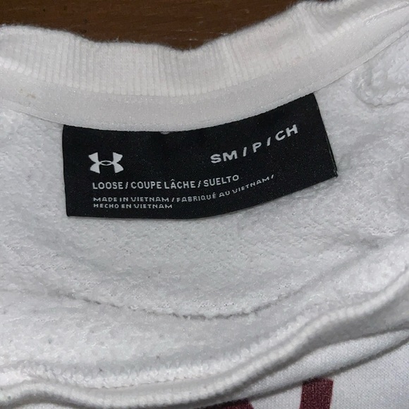 Iona University/College Gaels White Sweatshirt - Under Armour Unisex - Picture 3 of 4